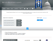 Tablet Screenshot of nevada-registered-agents.com